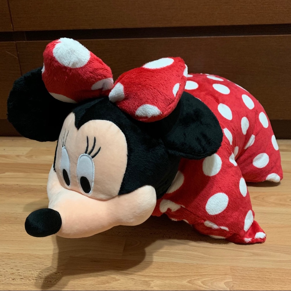 NWT AUTHENTIC Disney Minnie Mouse Plush Pillow 20"